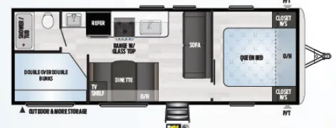 Keystone Springdale 260TBWE floor plan