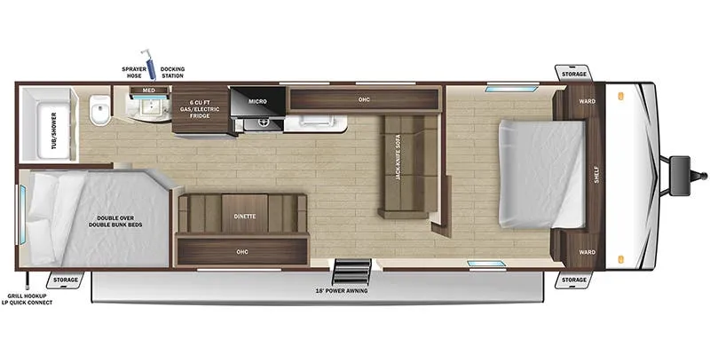 Highland Ridge Open Range Conventional 26BHE floor plan