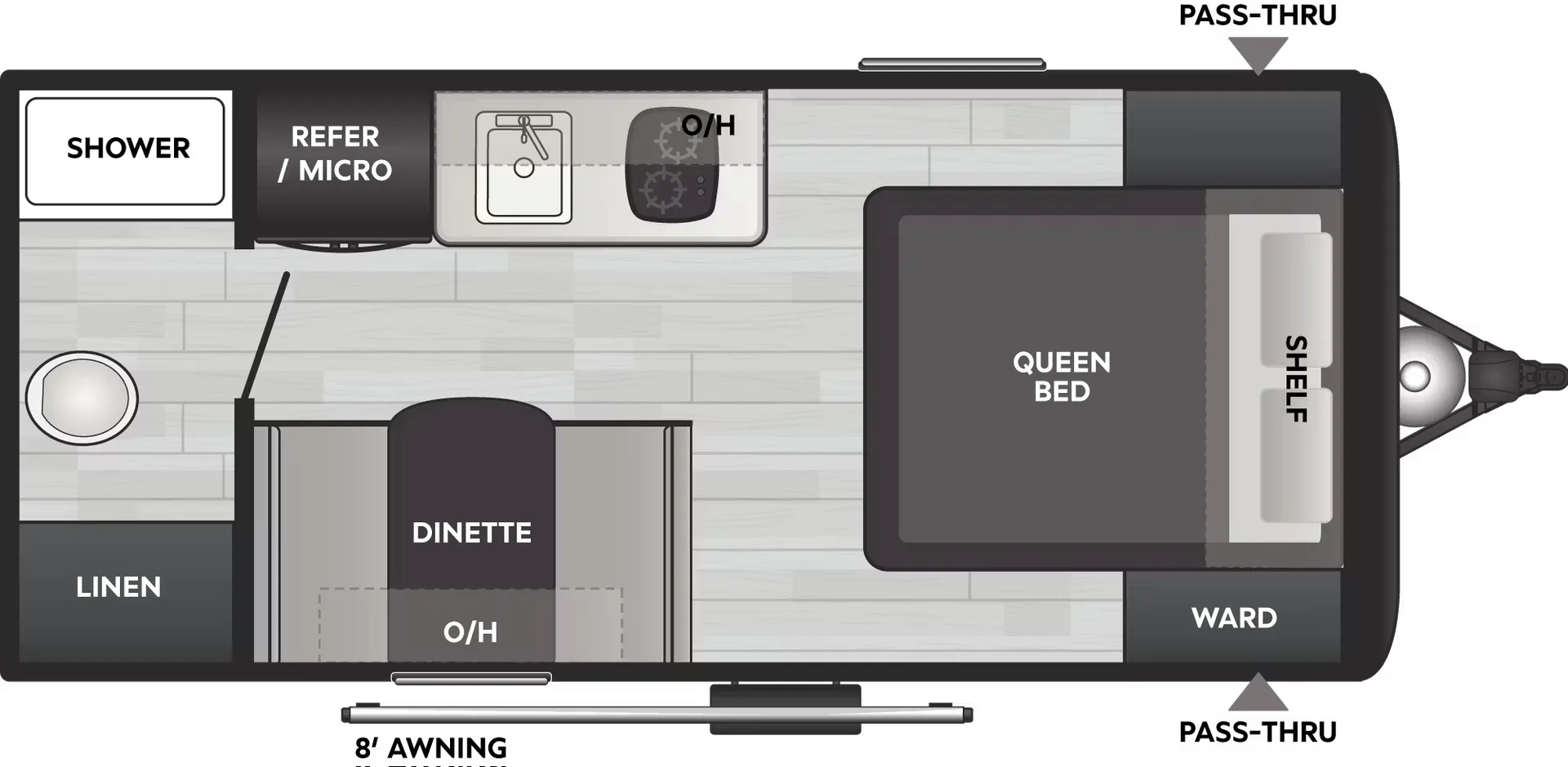 2024 Dutchmen Coleman 17R - Floor plan