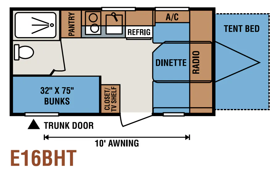 K-Z Spree Escape E16BHT floor plan