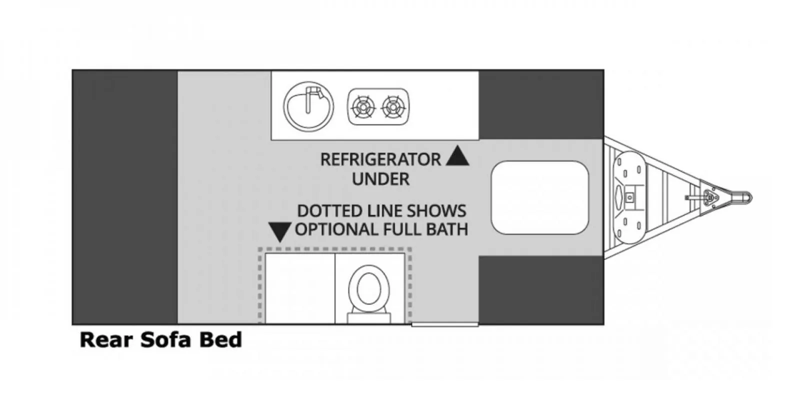 2014 Aliner Expedition Rear Sofa - Photo 3