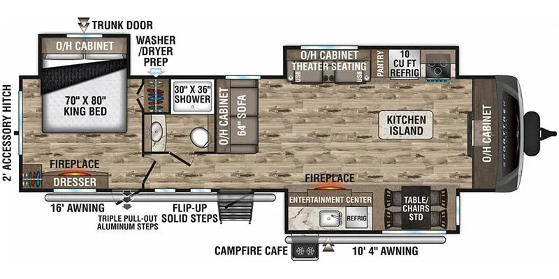Venture RV SportTrek Touring Edition STT333VFK floor plan