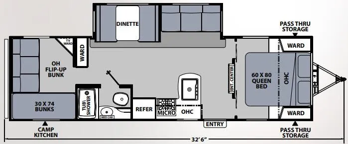 Coachmen Apex Ultra-Lite 289TBSS floor plan