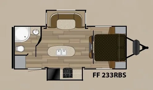 Cruiser RV Fun Finder Xtreme Lite 233RBS floor plan