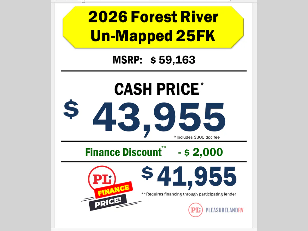 2026 Forest River Un-Mapped 25FK, Photos photo 3