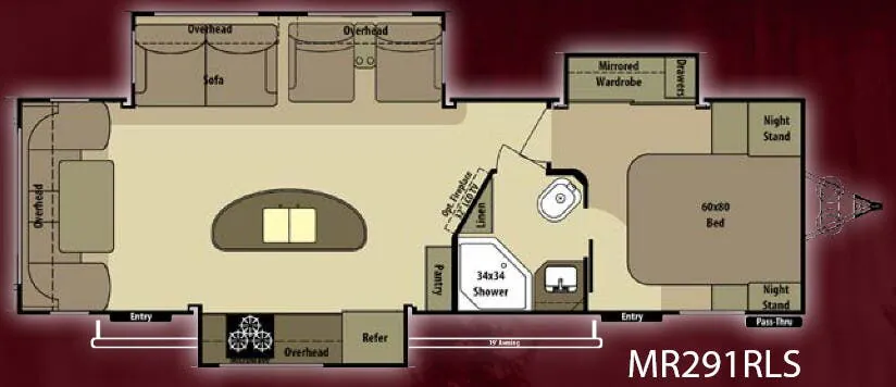 Highland Ridge Mesa Ridge MR291RLS floor plan