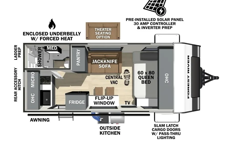 2026 Forest River IBEX 16MBJ - Floor plan
