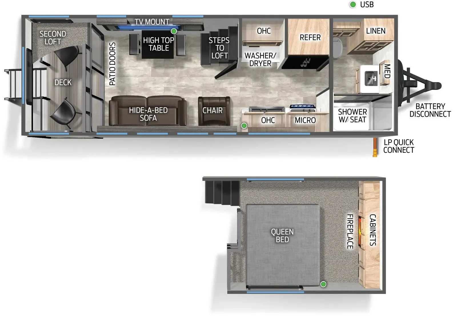 Forest River Cherokee Timberwolf 16ML floor plan
