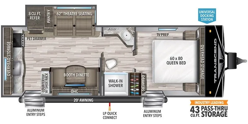 Grand Design Transcend Xplor 231RK floor plan