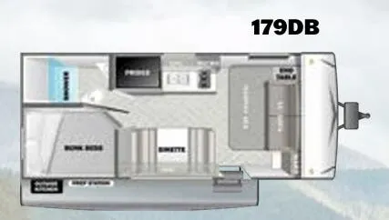 Forest River EVO 179DB floor plan