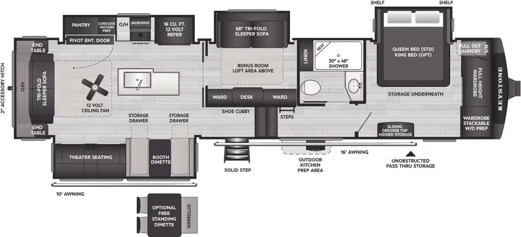 2026 Keystone Cougar 360MBI floor plan
