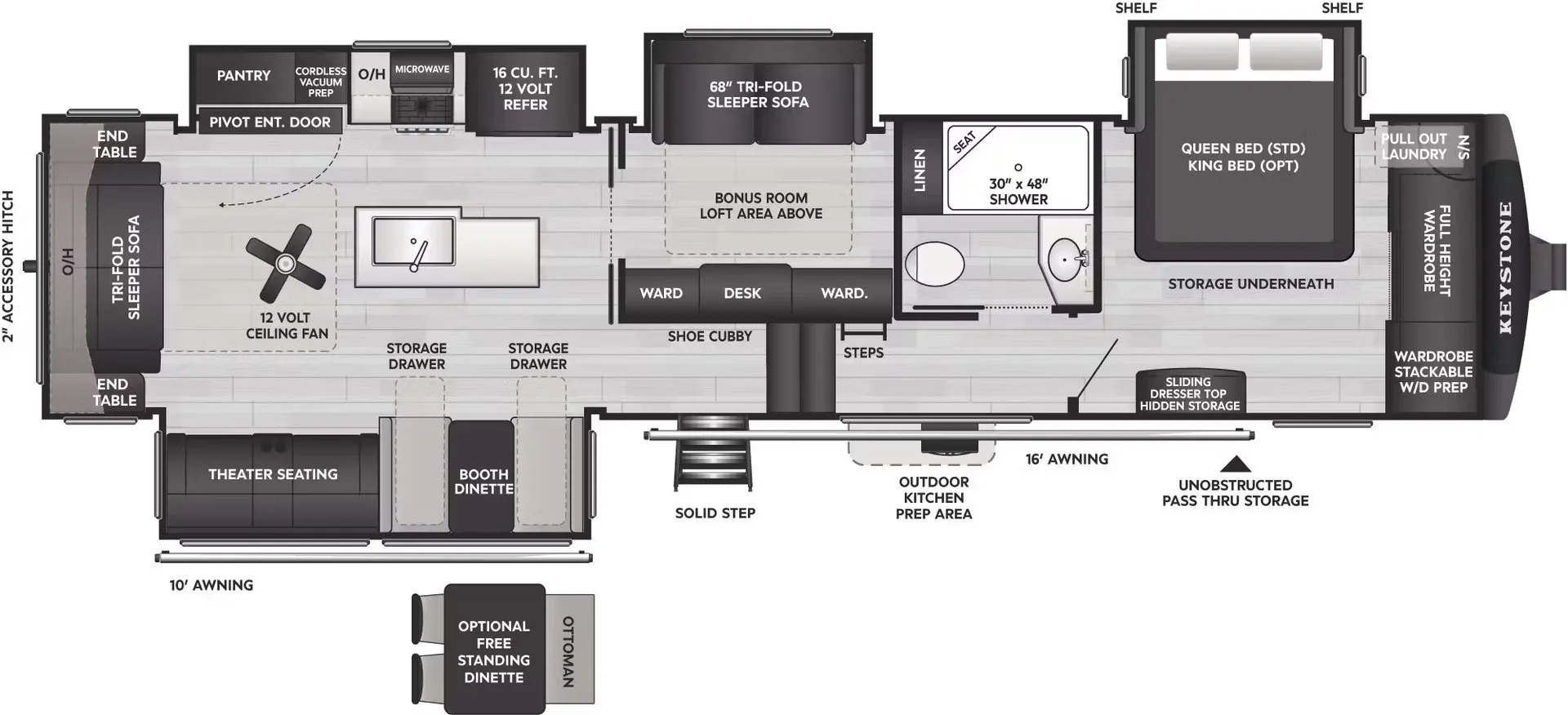 2026 Keystone Cougar 360MBI - Floor plan