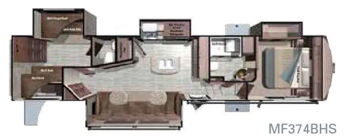 Highland Ridge Mesa Ridge MF374BHS floor plan