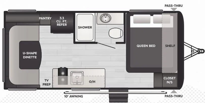 Keystone Springdale Mini 1750RD floor plan