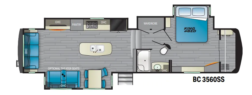 Heartland Big Country 3560SS floor plan