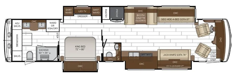 2027 Newmar Dutch Star 4369 - Floor plan