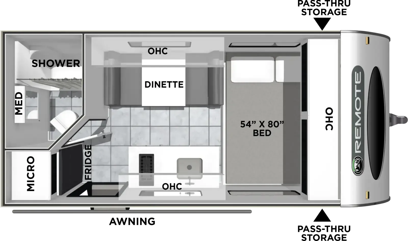 2027 Coachmen Remote 14R - Floor plan