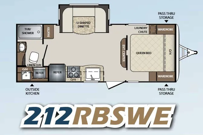 Keystone Bullet 212RBSWE floor plan