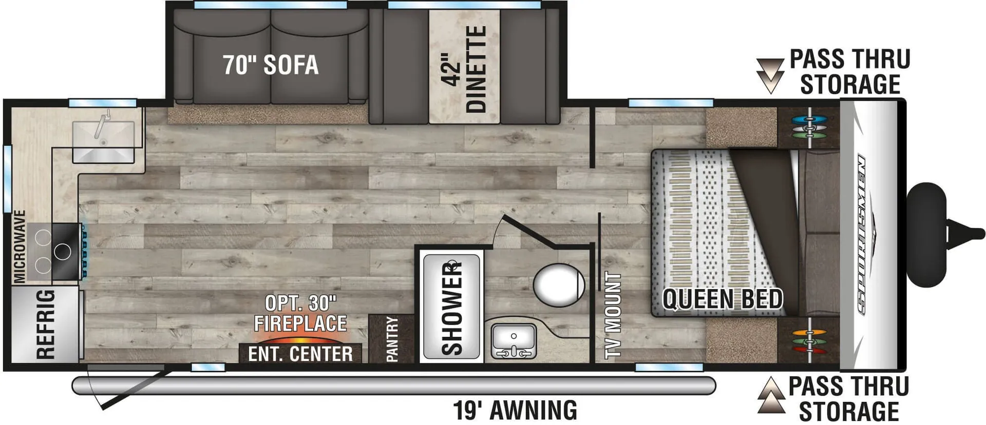 2022 K-Z Sportsmen SE 241RKSE - Floor plan