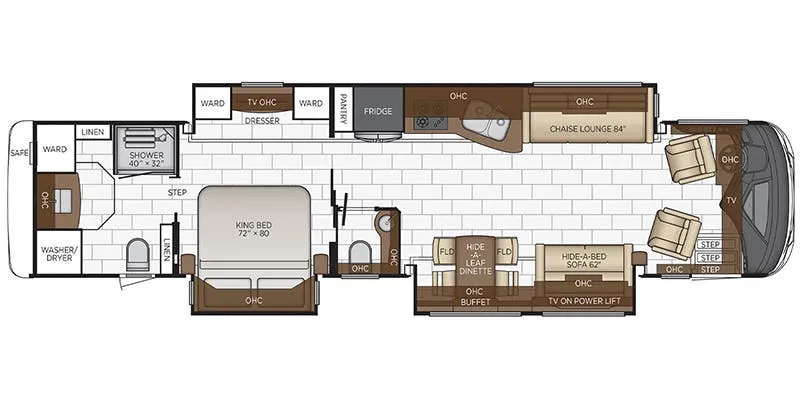 Newmar Mountain Aire 4102 floor plan