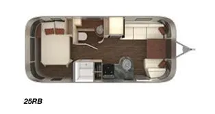 Airstream International Serenity 25RB floor plan