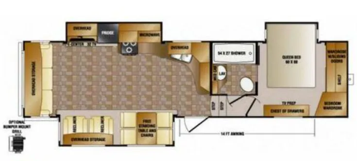CrossRoads Cruiser CF315RL floor plan