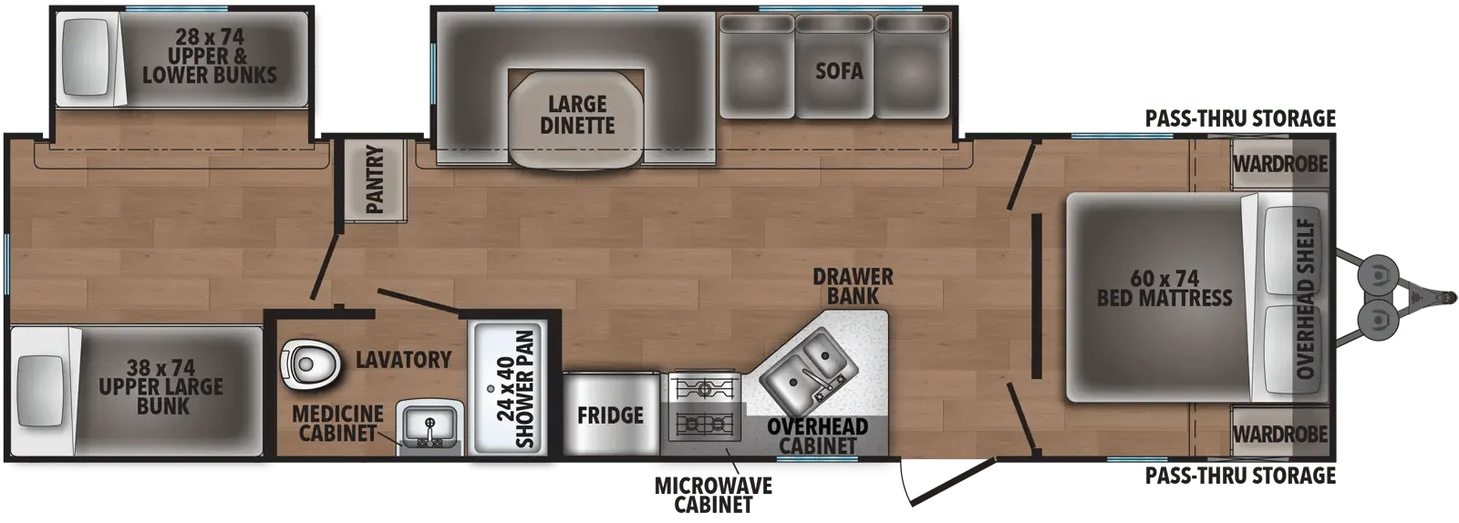 Shasta Shasta I-5 Edition & Compact 532DS floor plan