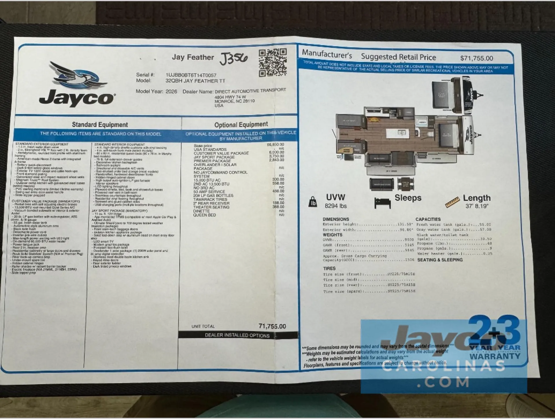 2026 Jayco Jay Feather 32QBH - Photo 3