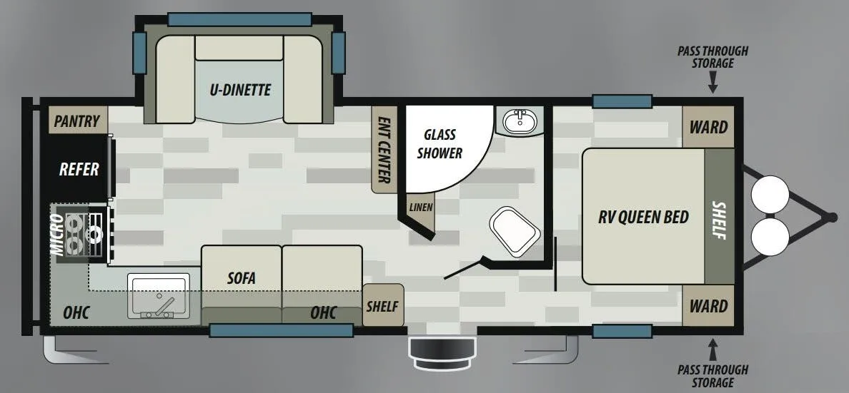 Forest River EVO 2360 floor plan