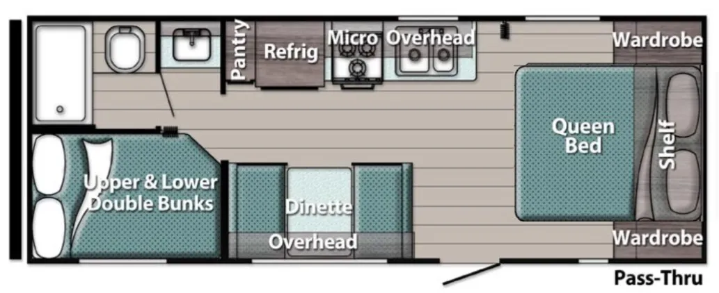 2026 Gulfstream Ameri Lite 248BH - Floor plan