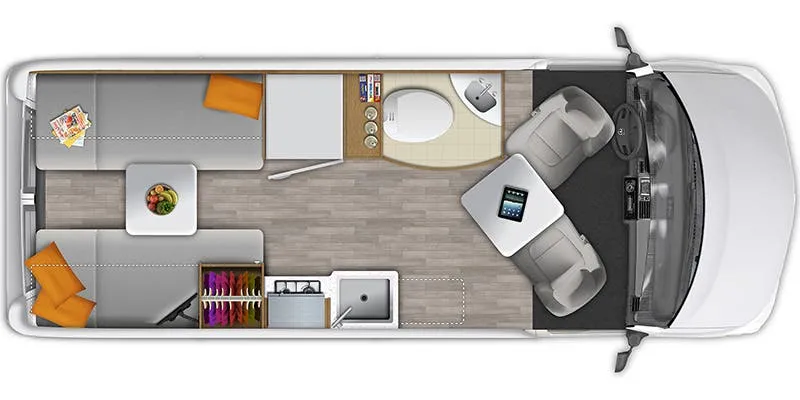 Roadtrek Chase Base floor plan