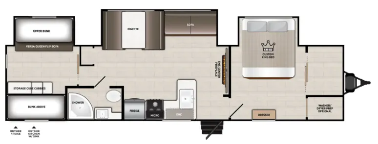 Forest River Salem 33TS floor plan
