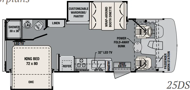 Forest River FR3 25DS floor plan