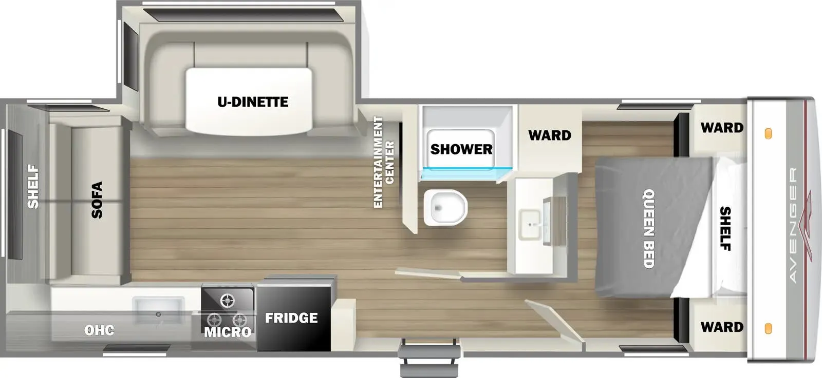 Prime Time Avenger LE 24RLSLE floor plan