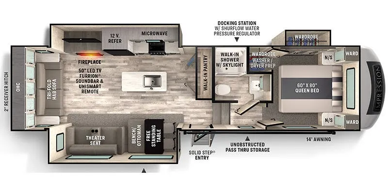 Forest River Impression 280RL floor plan