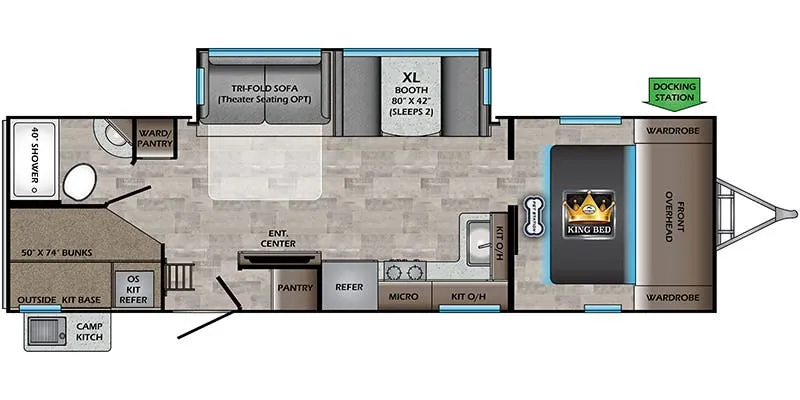 CrossRoads Sunset Trail Super Lite SS288BH floor plan