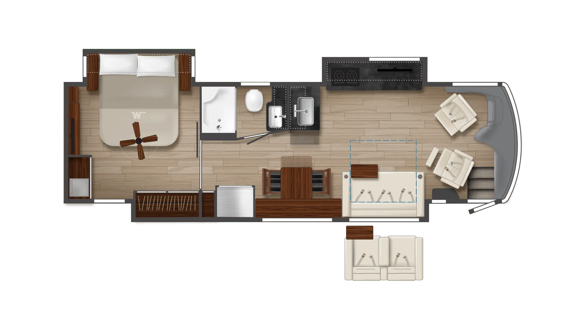 Winnebago Journey 34N floor plan