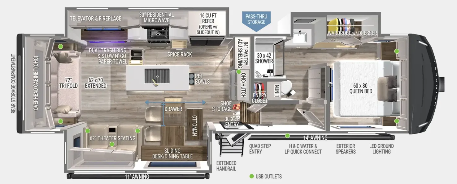 2026 Brinkley Model Z 2900 - Floor plan