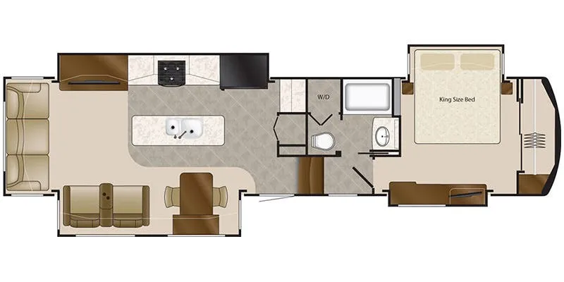2020 DRV Mobile Suites 38RSSA - Floor plan
