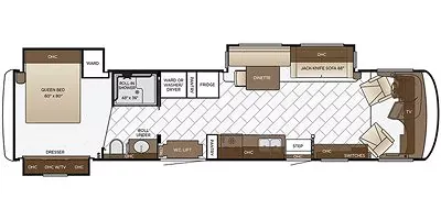 2019 Newmar Canyon Star 3911 floor plan