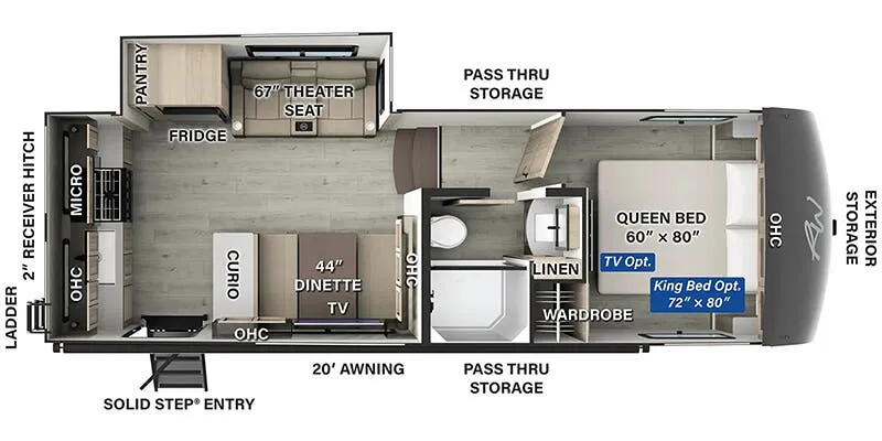 2025 Forest River Rockwood R282RK - Floor plan