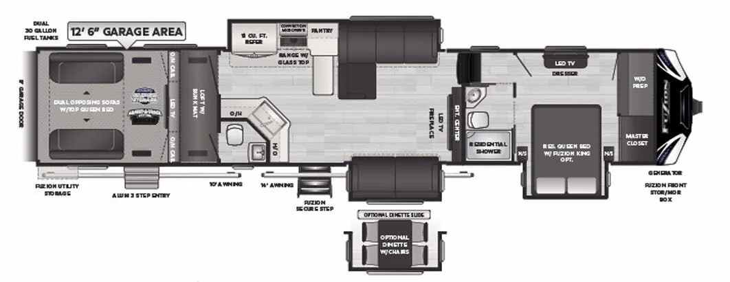 Keystone Fuzion 429 floor plan