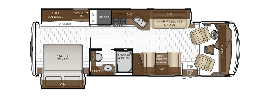 2026 Newmar Bay Star 3114 floor plan