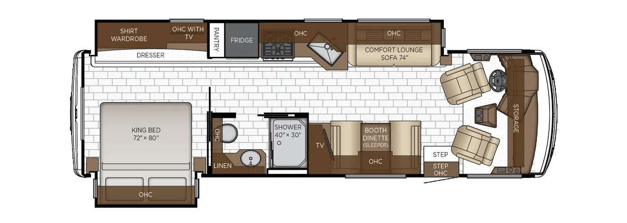 2026 Newmar Bay Star 3114 - Floor plan