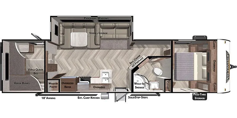 2022 Forest River Wildwood 29VBUD - Floor plan