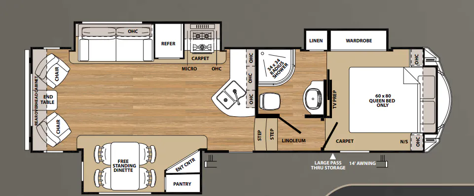 Forest River Sierra HT 2850RL floor plan