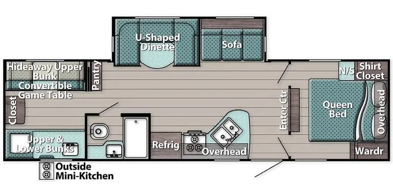 Gulf Stream Innsbruck 301TB floor plan