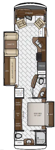 Newmar Canyon Star 3710 floor plan