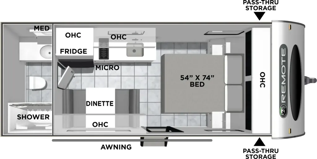 2027 Coachmen Remote 17R floor plan