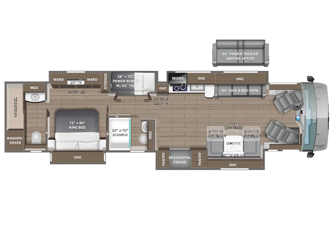 Entegra Coach Anthem 44R floor plan